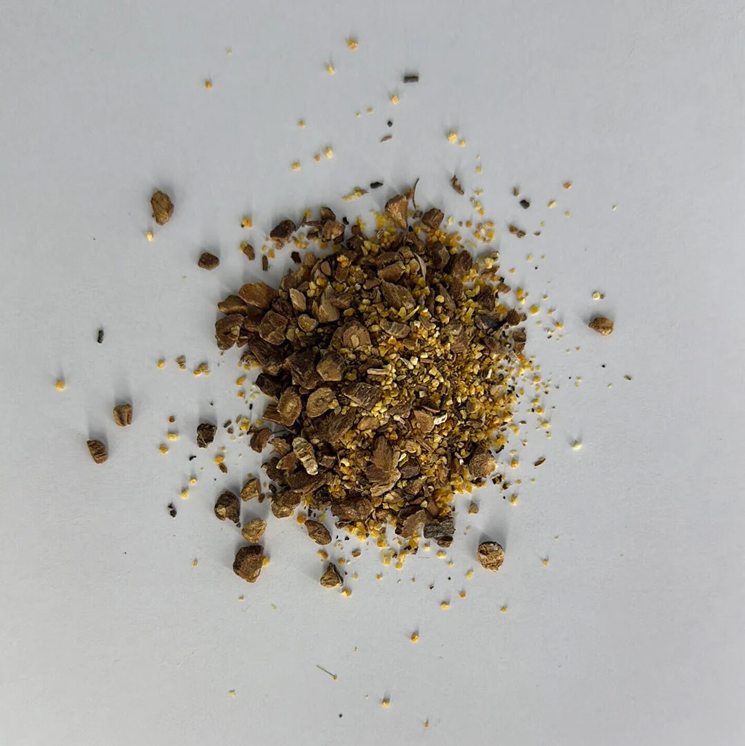 Chicory Tea Co.'s Abundant Herbal Tea loose leaf, view from top