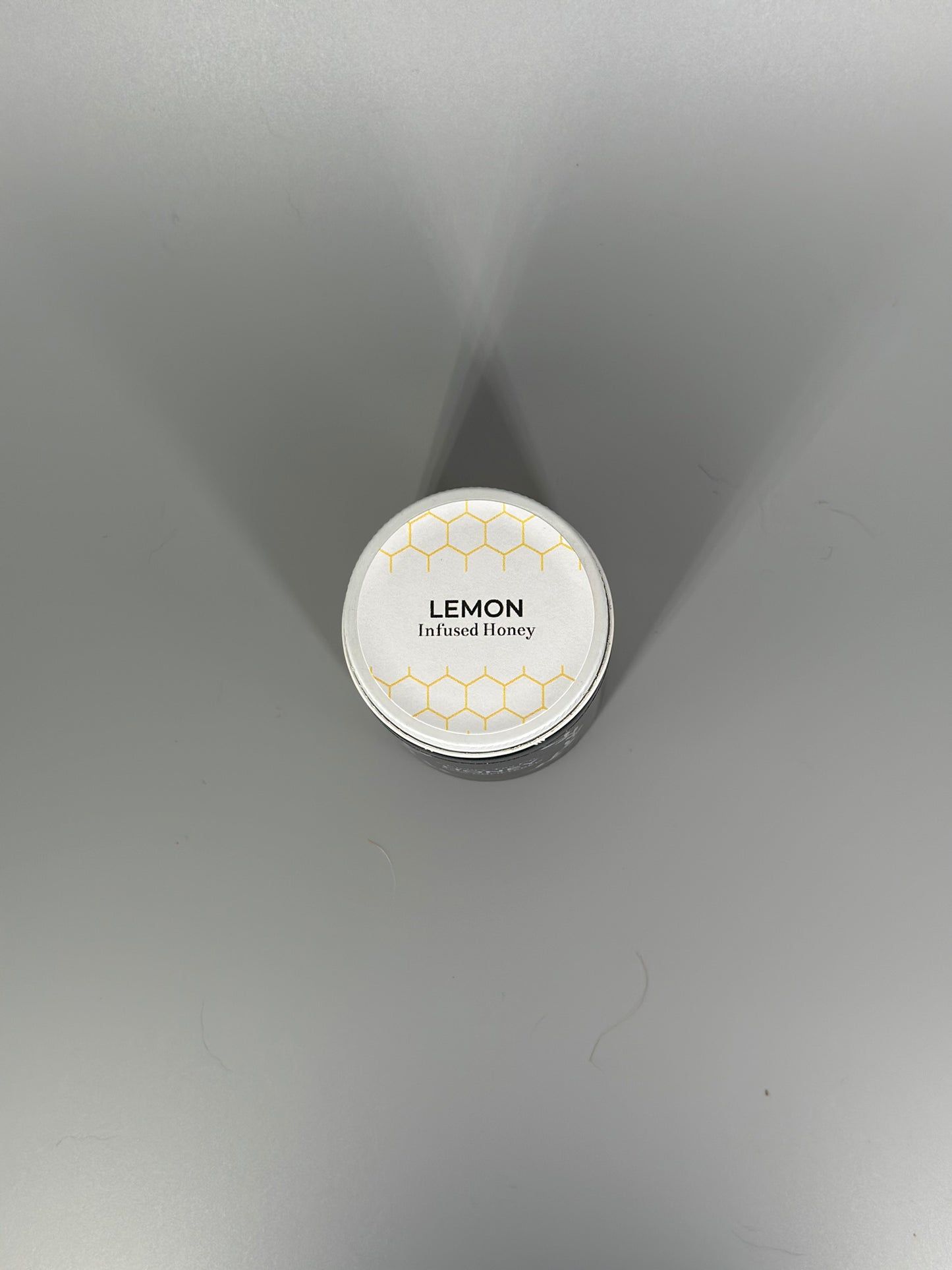 Chicory Tea Co.'s Lemon Honey in the jar, view from top