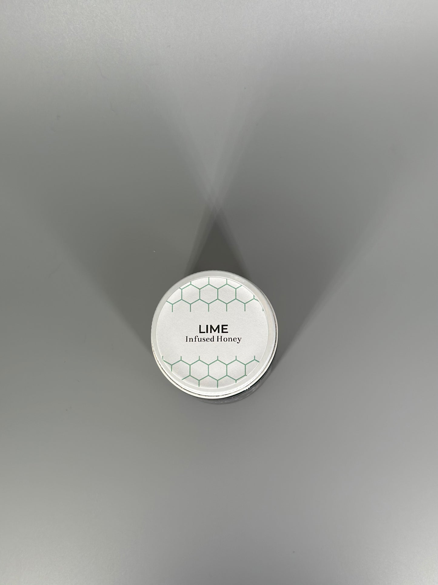 Chicory Tea Co.'s Lime Honey in the jar, view from top