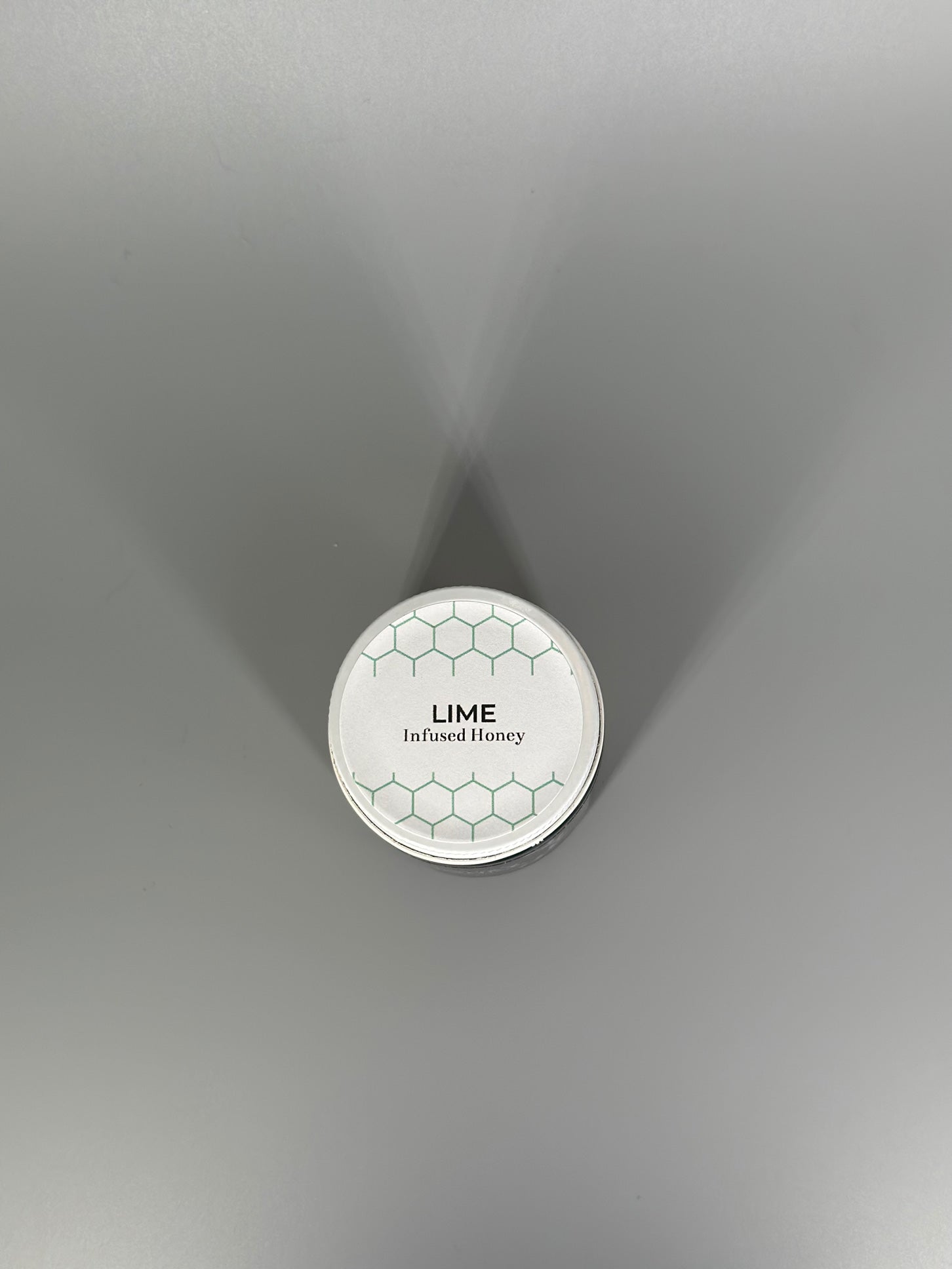 Chicory Tea Co.'s Lime Honey in the jar, view from top