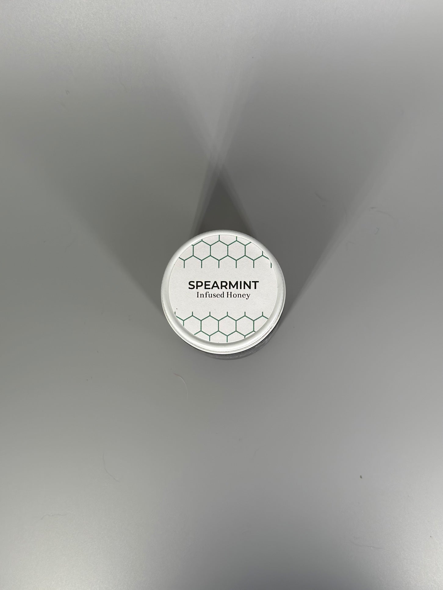 Chicory Tea Co.'s Spearmint Honey in the jar, view from top