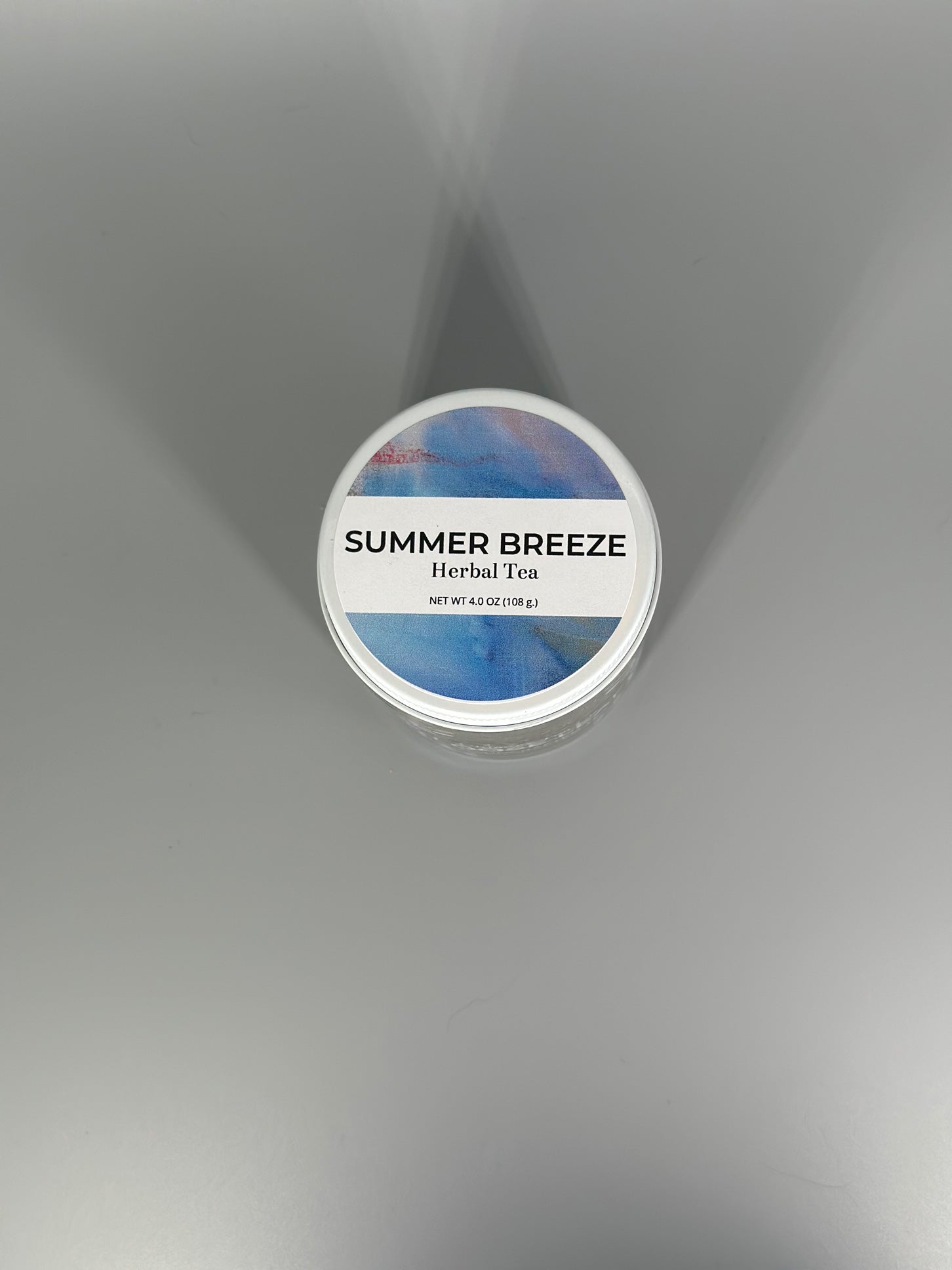 Chicory Tea Co.'s Summer Breeze in the jar, view from top