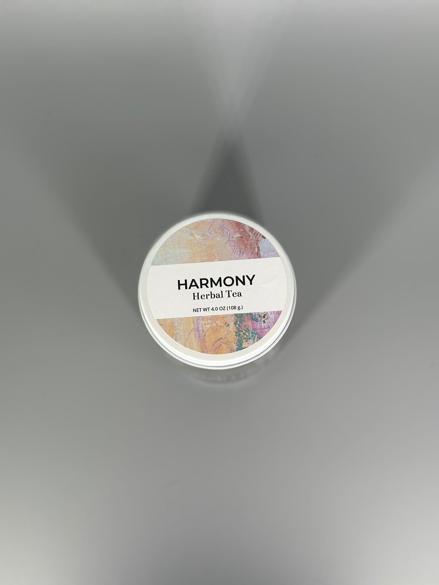 Chicory Tea Co.'s Harmony Herbal Tea in the jar, view from the top